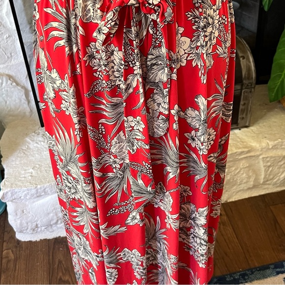 Enfocus Studio orange print sleeveless dress size 8 - Picture 8 of 10